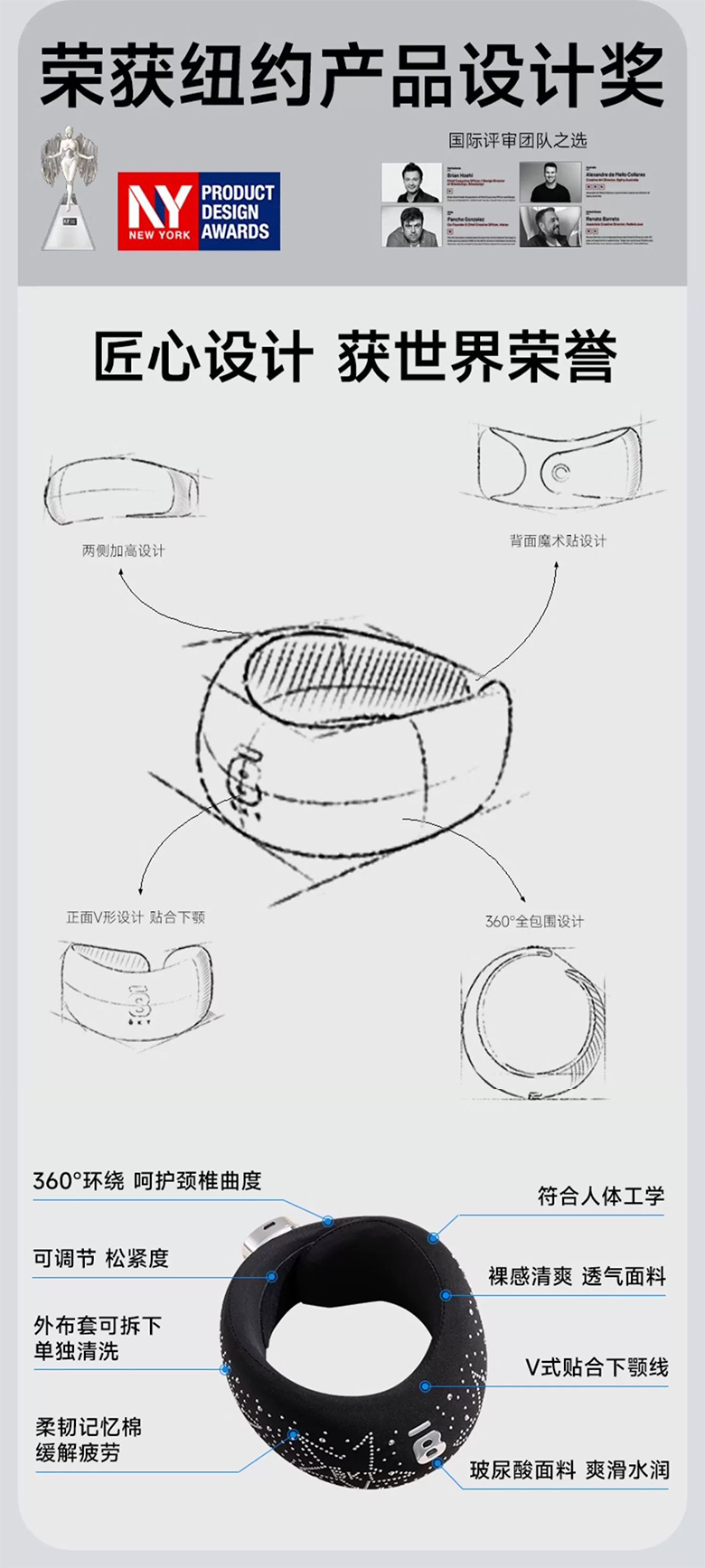 [해외직구]자세교정 목보호대(색상 선택)